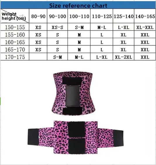 Curveform Leopard-Print Waist Trainer Belt