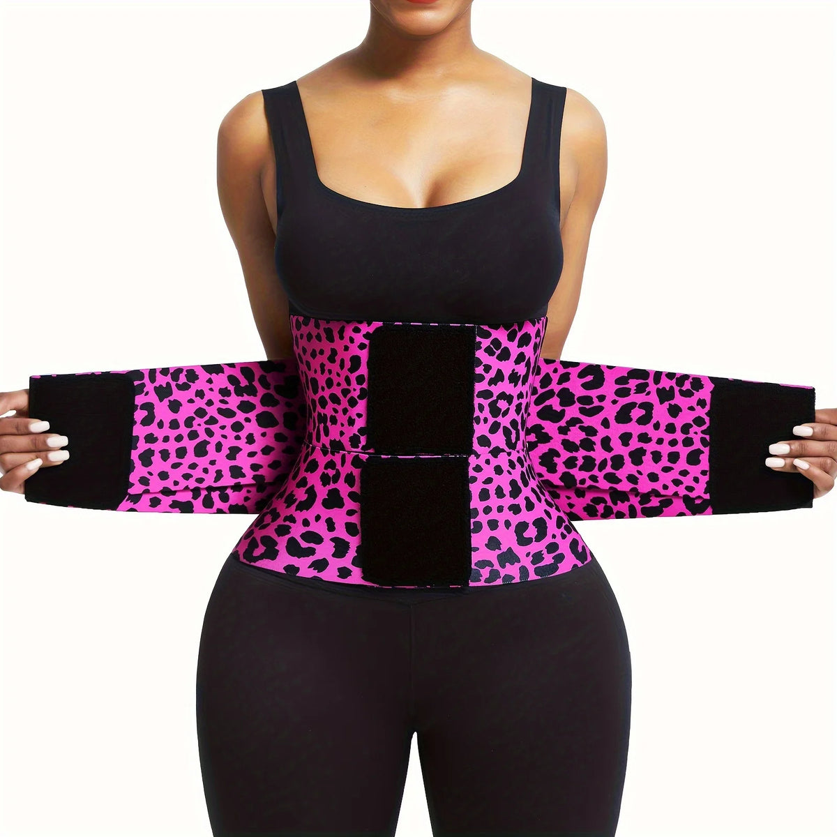 Curveform Leopard-Print Waist Trainer Belt