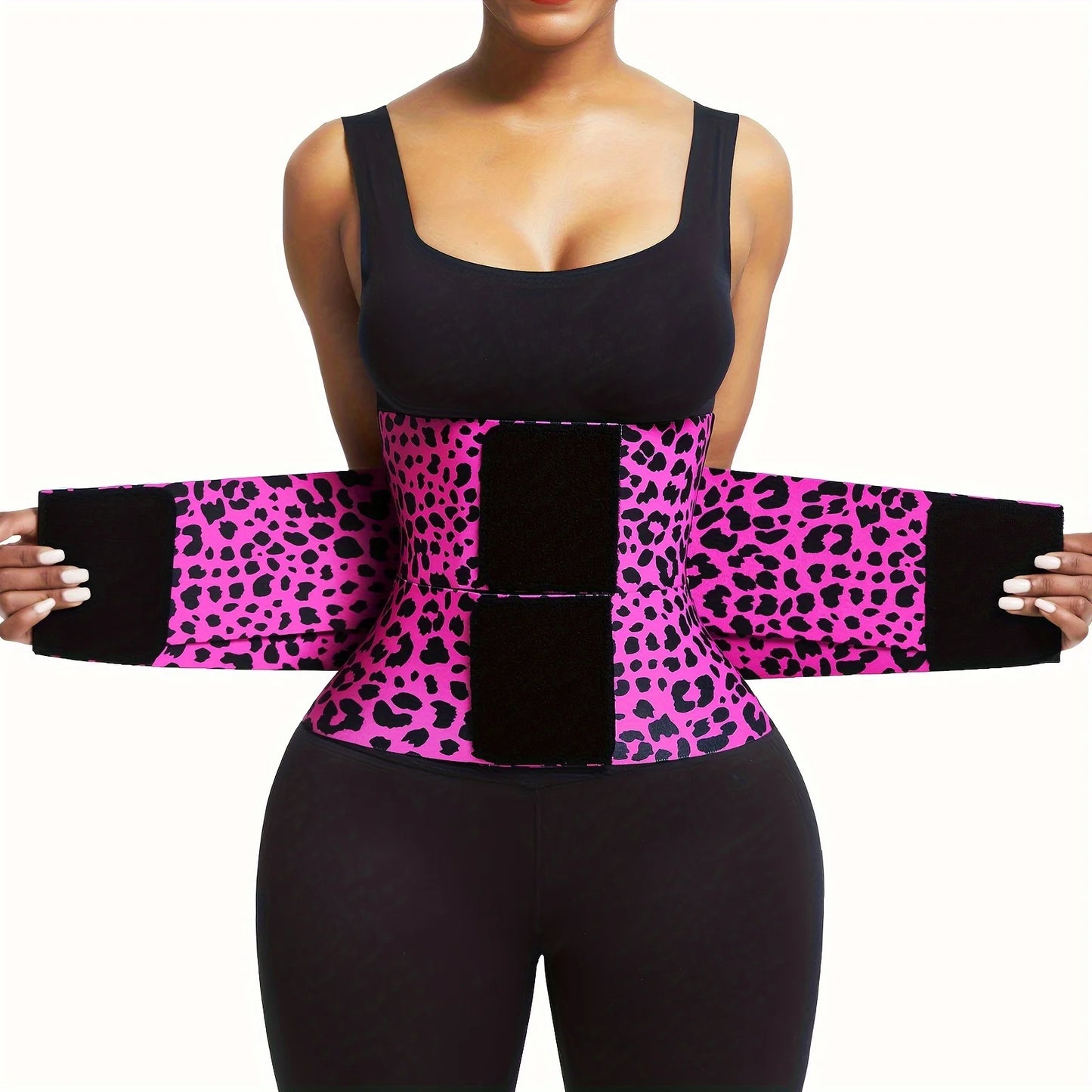 Curveform Leopard-Print Waist Trainer Belt