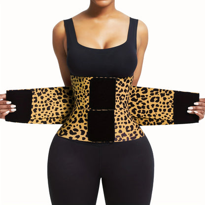 Curveform Leopard-Print Waist Trainer Belt